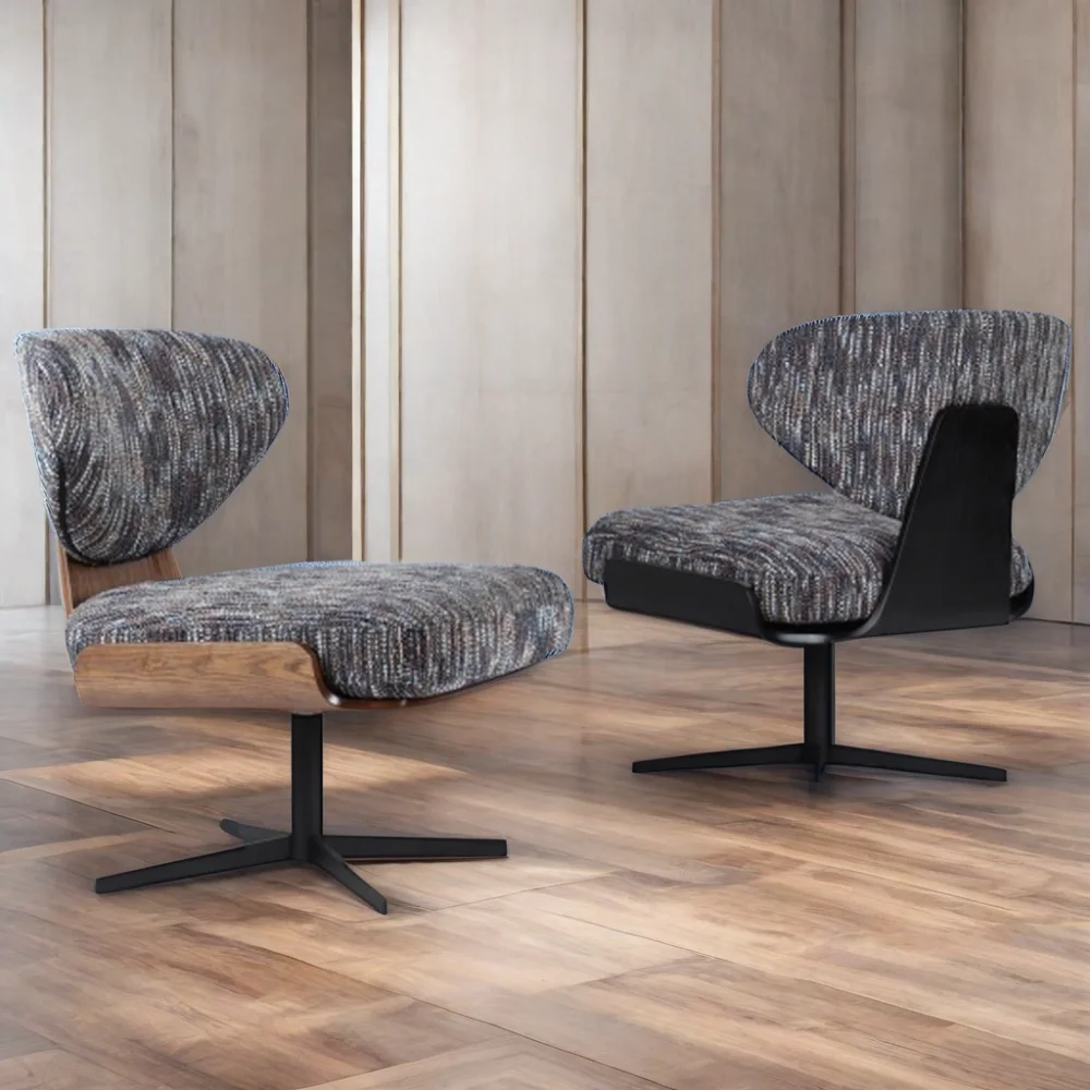 Modern High Back Swivel Chairs Living Room Luxury Restaurant Living ...
