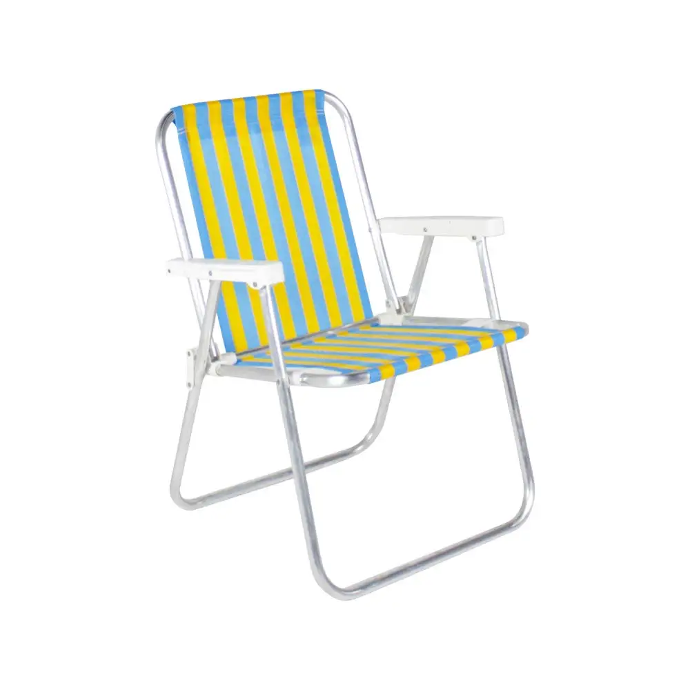 Hitree Color Striped Lightweight Durable Foldable Spring Beach Chair