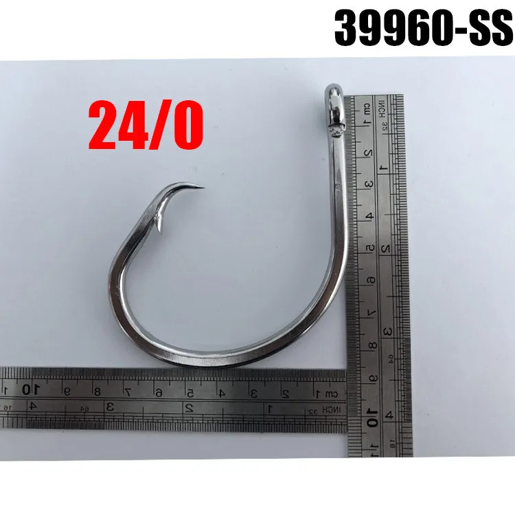 High Quality 39960ss Stainless Steel 11/0-24/0 Tuna Circle Fishing Hook Marine Saltwater Fishing Sea Hook Marine Sport Anzuelo High Quality 39960ss Stainless Steel 11/0-24/0 Tuna Circle Fishing Hook Marine Saltwater Fishing Sea Hook Marine Sport Anzuelo