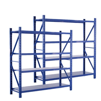 Storage shelves garage 4 layer long span rack system shelving medium duty longspan shelving