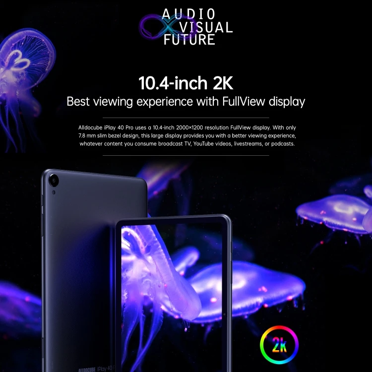 New arrival ALLDOCUBE iPlay 40 Pro T1020 Pro 4G Call Tablet 10.4 inch 8GB  256GB Android 10 UNISOC Tiger T618 Octa Core Tablet