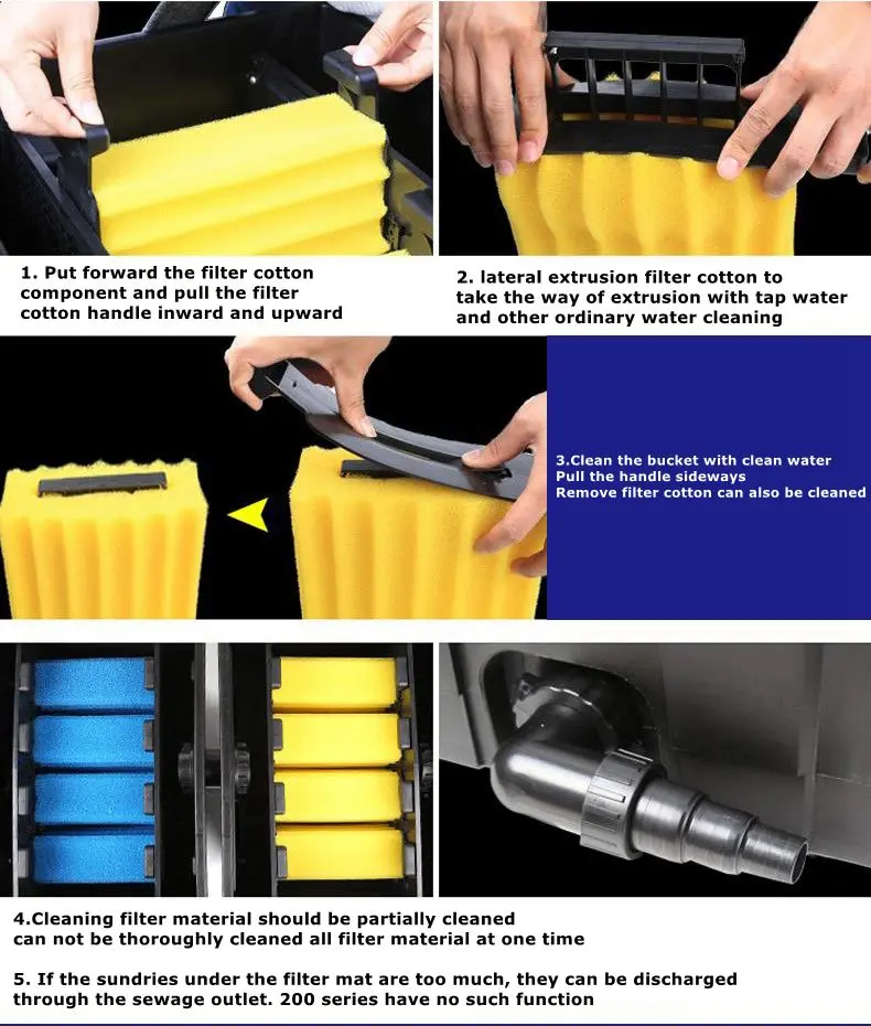 Sunsun Toughened Glass Aquarium Koi Pond Filter 8000l/h Cbf350 Buy