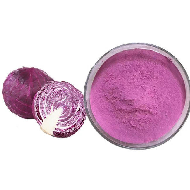 High Purity Wholesale E60 Red Cabbage Powder Natural Coloring Agent for Food