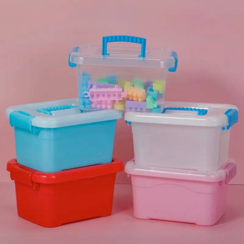 New Selling Superior Quality Small Kids Toy Plastic Storage Box for Toys Transparent Plastic Container Minimalist Multifunction factory