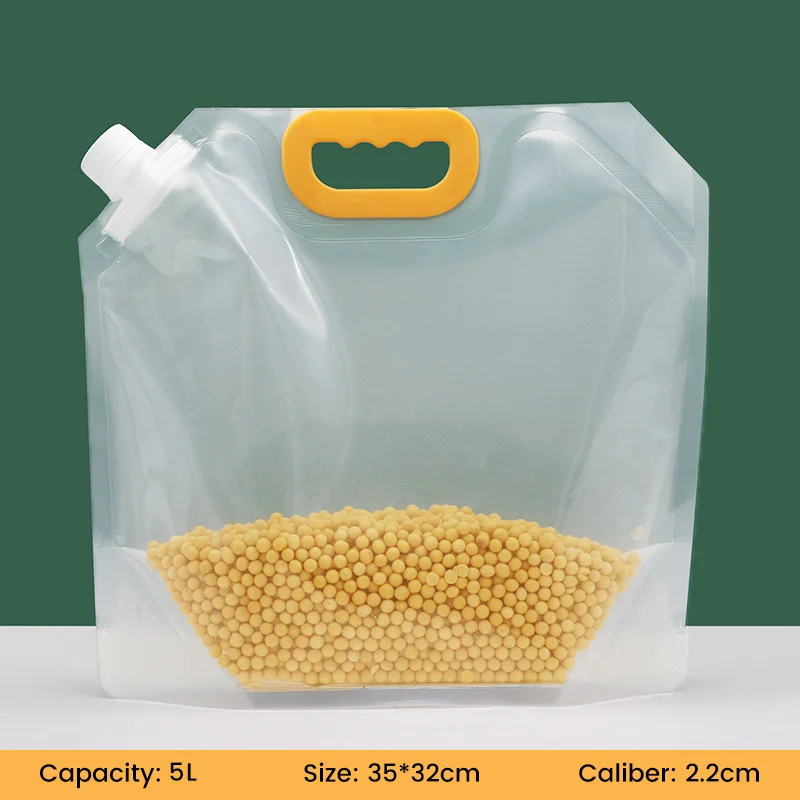 Wholesale Recyclable Clear Packaging Storage Bag 5kg 10kg Grain Sealed Bag