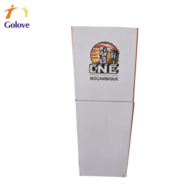 Easy Assemble Cardboard Voting Booth for Election