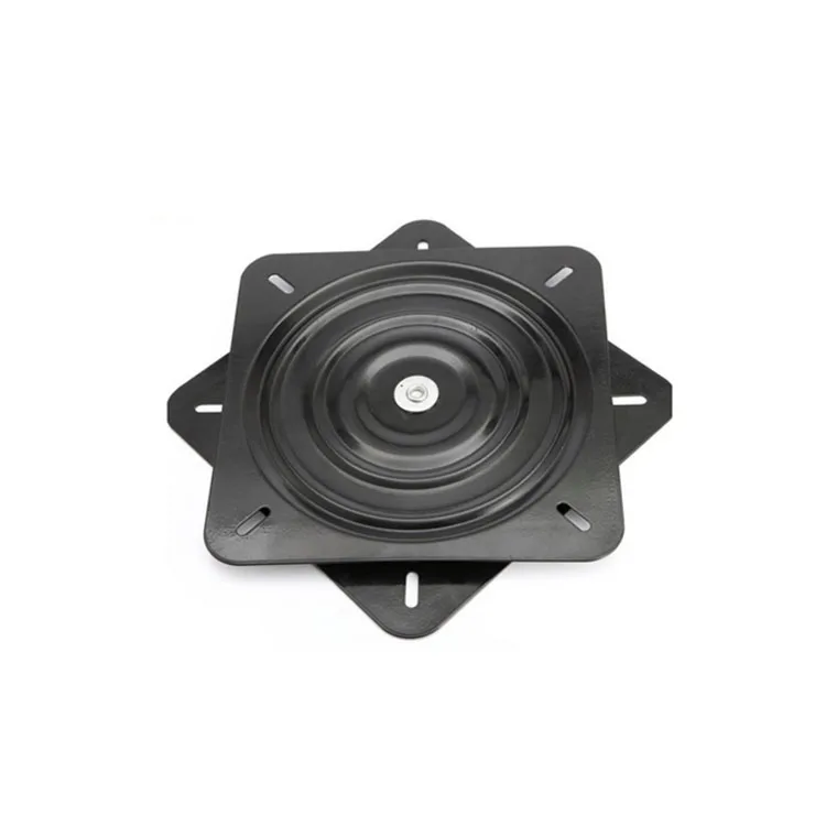 360 Degree Rotation Tables Chairs Swivel Plate Black With Steel Ball Bearings Bar Stool Lazy Susan Turntable Base