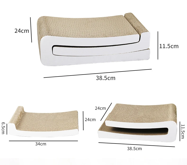 Creative New Blocks Combined Vertical cat Scratch Board Wear-resisting Corrugated Carton Nest cat Toys Wholesale supplier