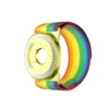 Golden with rainbow wristband