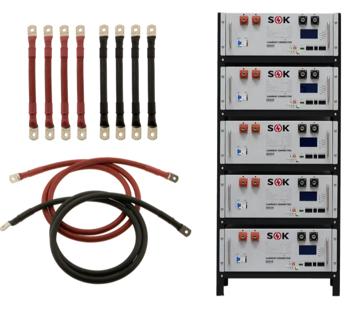 6500W All In One Inverter And 5000W SOK Server Rack Battery Package [L