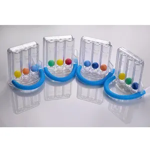 Portable Three Ball Medical Incentive Deep Breathing Exerciser Spirometer