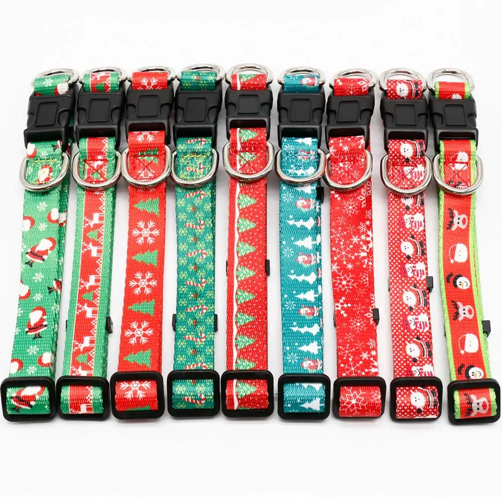 High Quality Custom Printed Breathable Adjustable Nylon Webbing Pet Dog Collar Leash Set Luxury Quick Release Training