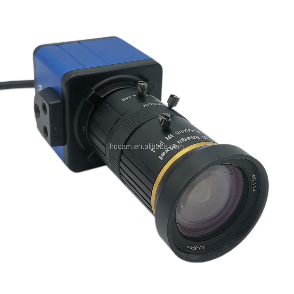 SDI 4K BOX CAMERA 5-50mm zoom lens