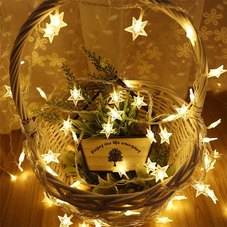 Mini Star Led String Light Fairy String Light 5M 30Leds Christmas Party Decoration Lamp Eid Mubarak Ramadan Decoration