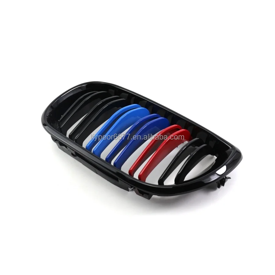 product tiypeor kidney racing grill three m color grille hood front bumper grill for bmw 3 series e46 2002   2004160-8