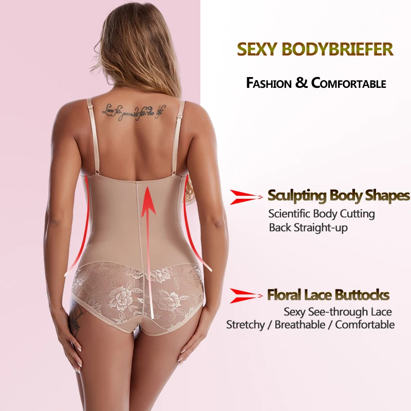 Front Zipper Firmly Black Plus Size Underbust Bodyshaper