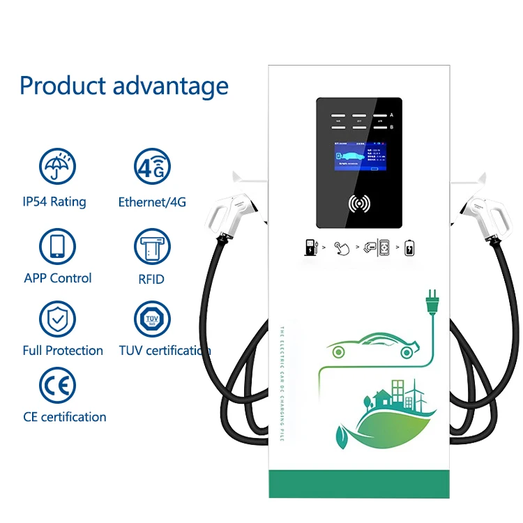 Good Quality Manufacturers CCS2 CCS1 CHADeMo 60kw  DC Electric Vehicle Charging Station Electric Vehicle Charging Station Fast