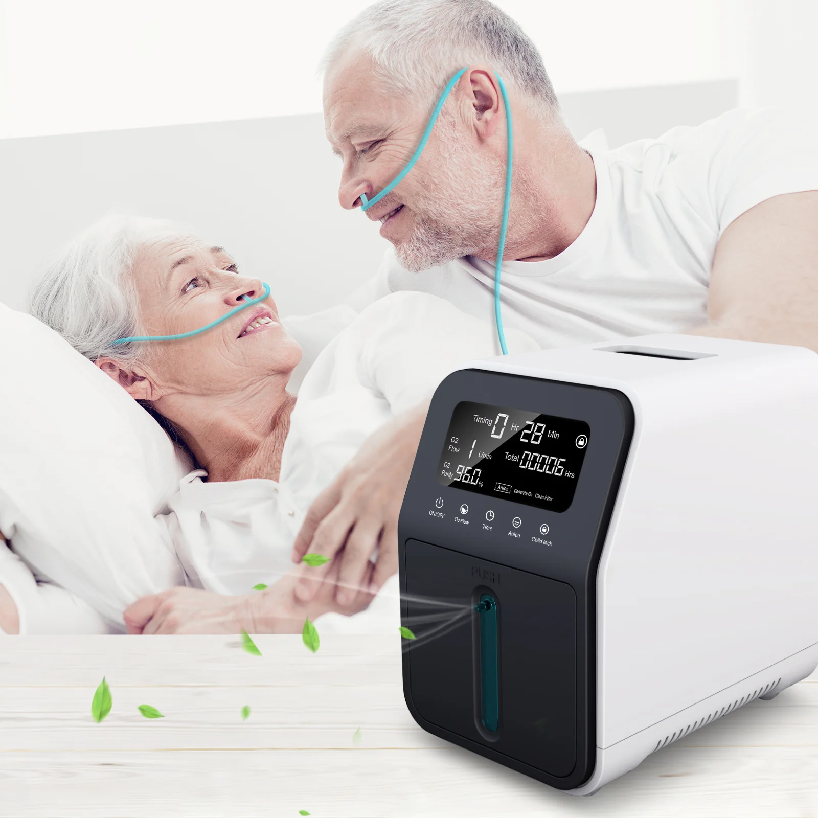 1-9L/min 96%-30% Portable Adjustable Car Oxygen Concentrator Home Oxygen Concentrator for Travel and Outdoor