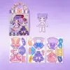 Adesivi magnetici morbidi Principessa Viola, Versione Inglese - 1 Principe