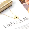 B113 single Daisy pendant necklace -Gold 2 pieces
