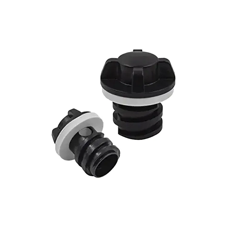 Custom Plastic Drain Plugs Replacement With Silicon Seal For Rt Ic Rotomolded Marine Coolers Box