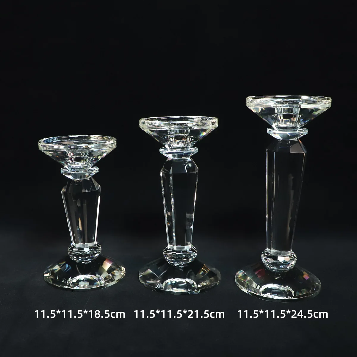 Wholesale home table ornament crystal candle holder for sale details