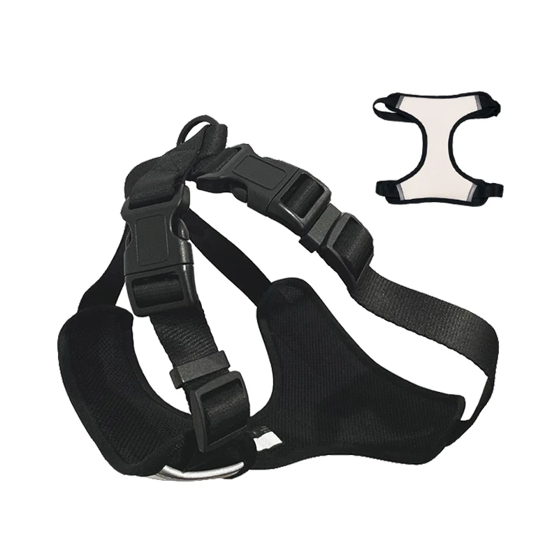 Adjustable Blank Plain Nylon Oem Custom Luxury Personalized Logo Dog Harness Blank Self Sublimation Dog Harness