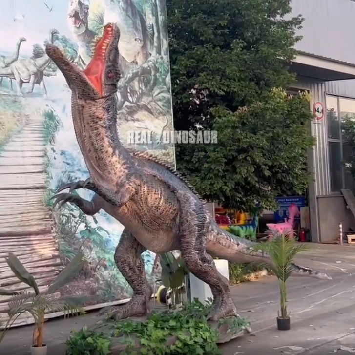 Powerful 4m Realistic Alive Simulation Model Animatronic Robot Dinosaur for Theme Park
