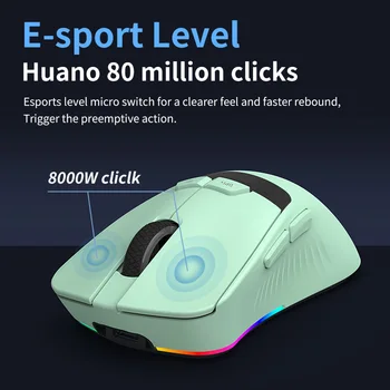 シングル8KレポートレートゲーミングマウスワイヤレスPixart3395