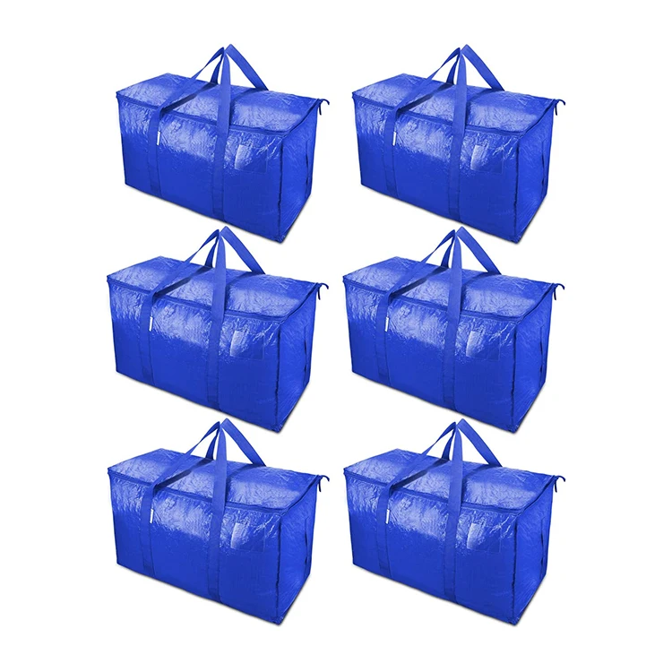 Factory Supply Custom pp Woven Storage Bag Shopping Packaging 145g pp Woven Moving Bag
