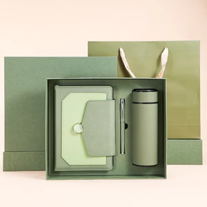 High-End Customized Gift Box with  Water Cup and Pen Have Multiple Colors Luxury Notebook Gift Box Set
