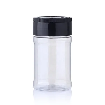 Logo Custom Empty Plastic Spice Bottle With Flip Top Cap Seasoning Jar ...