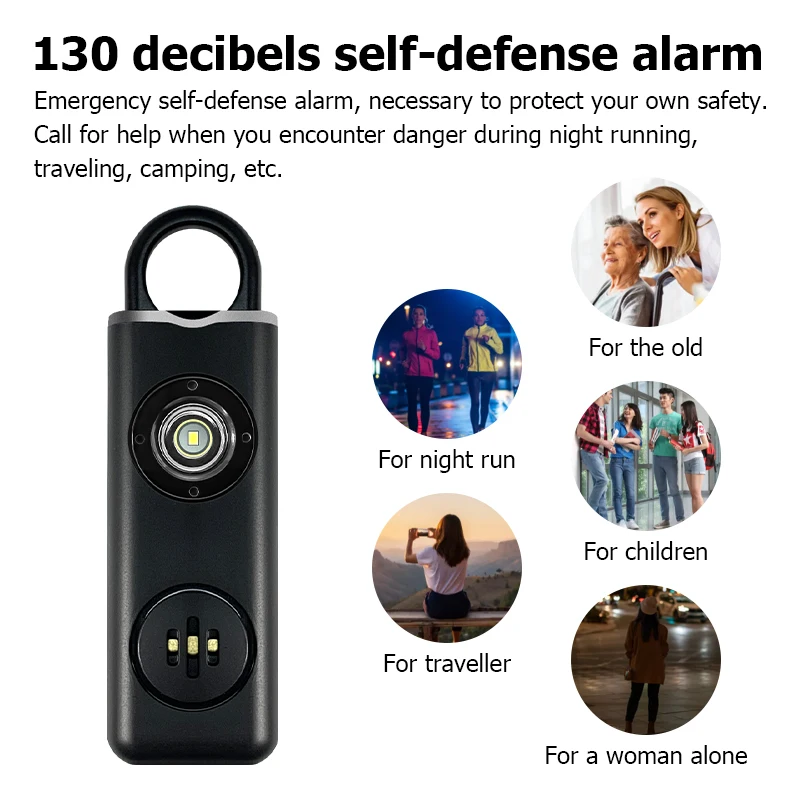 Loudest 130db Self Defense Alarm Safe and Effective
