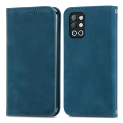 AKABEILA Cover Flip Portafoglio In Pelle Per OnePlus 9 - Custodia A Libro Con Slot Carte, Chiusura Magnetica E Funzione Stand, Colore Blu