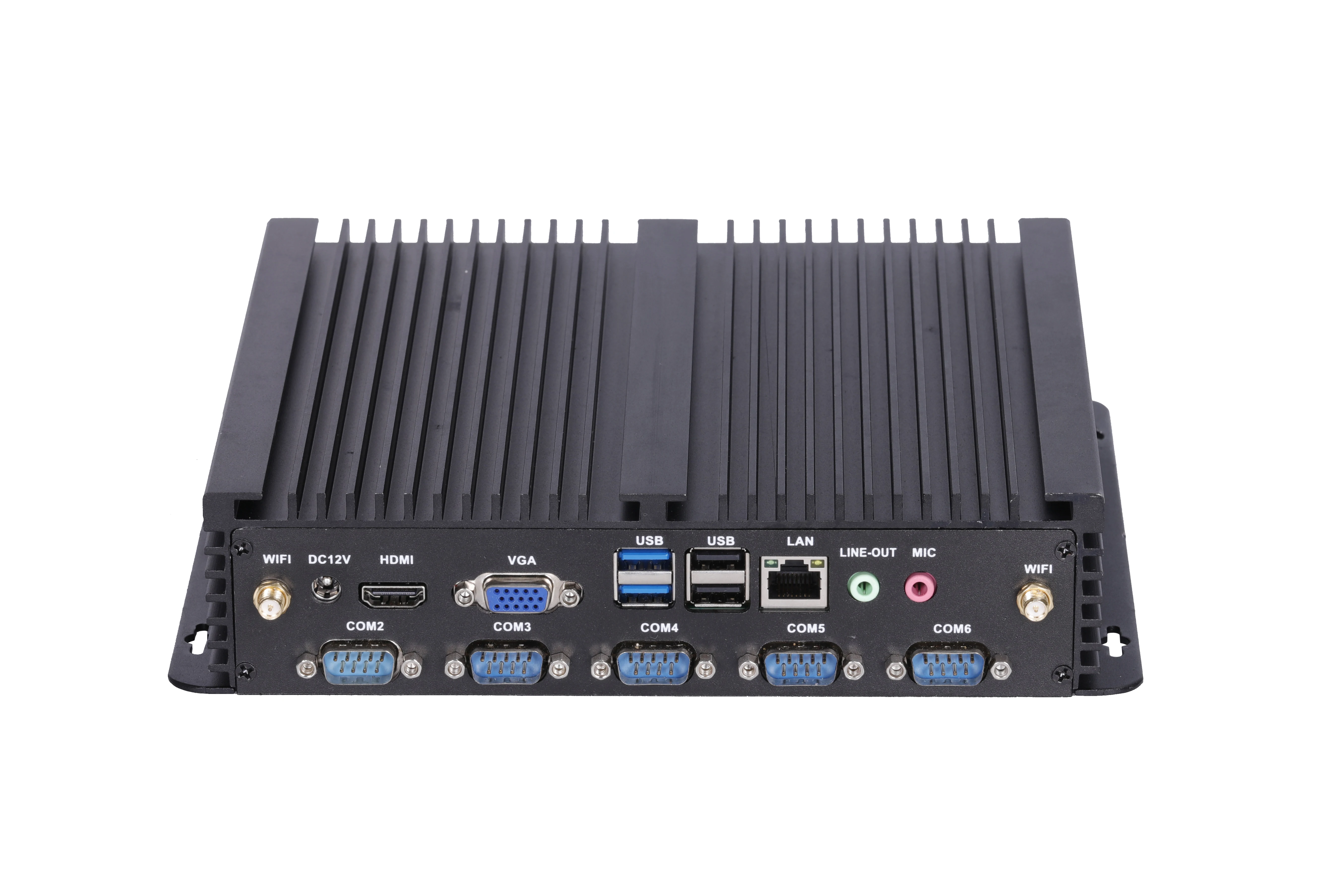 ELSKY IPC6000 X86 Mini Itx Fanless Ebedded  4th Gen I3 I5 I7 Linux Ubuntu OS Portable Industrial Mini Pc with Parallel Port