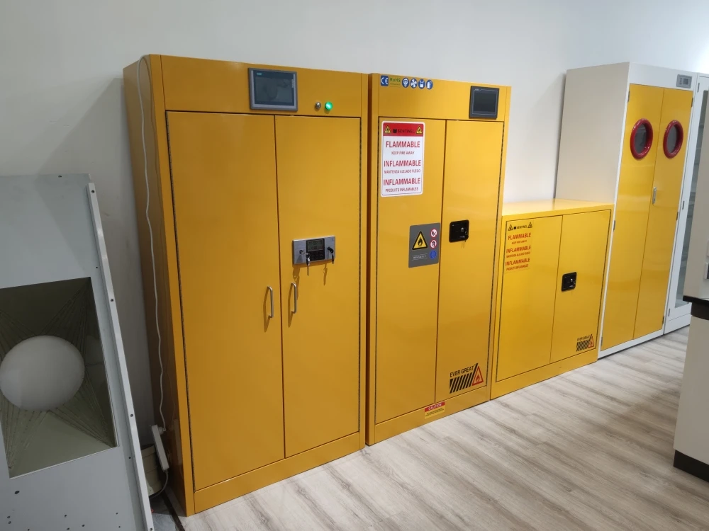 Lab furniture Industry Full steel Chemical Storage Yellow Blue CE Safety Flammable Cabinet