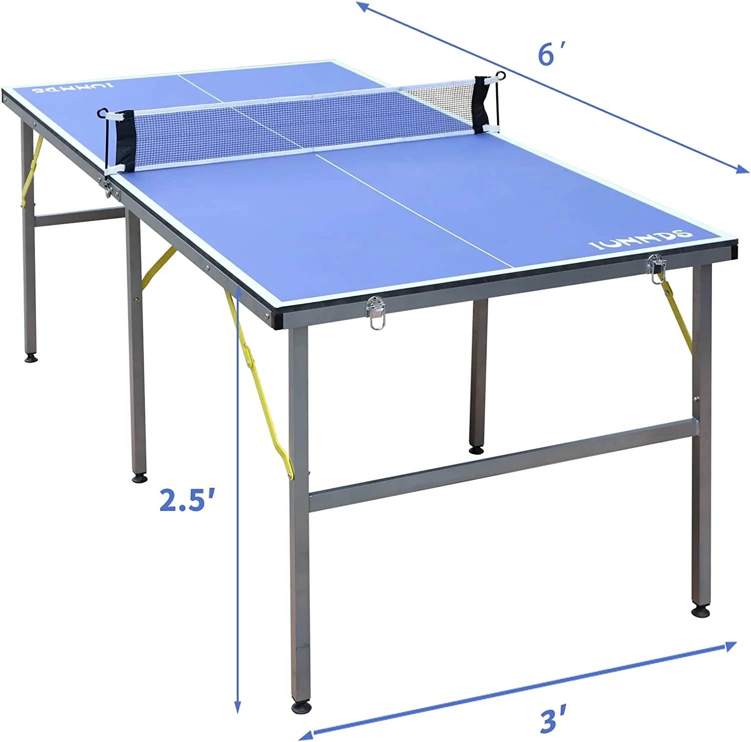 6x3ft Midsize Table Tennis Tables Indoor/outdoor Portable Ping Pong