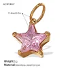 Pj464pkg pink zirconium gold pendant