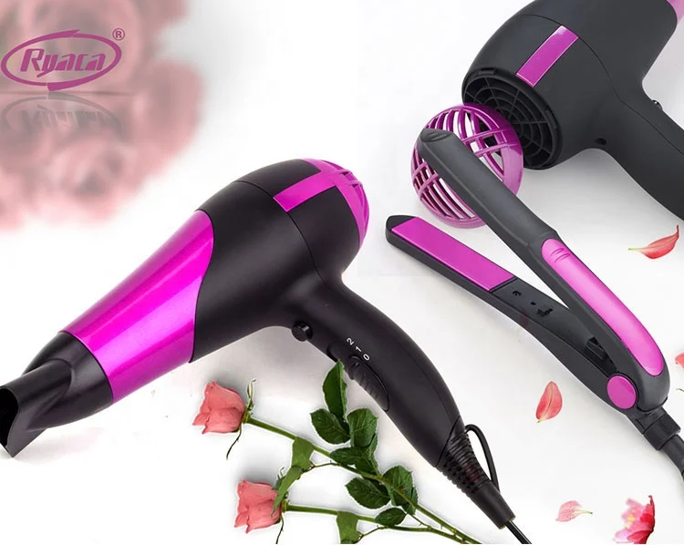 Новый профессиональный салонный фен для волос, плоский утюжок, выпрямитель для волос, набор для ухода за волосами