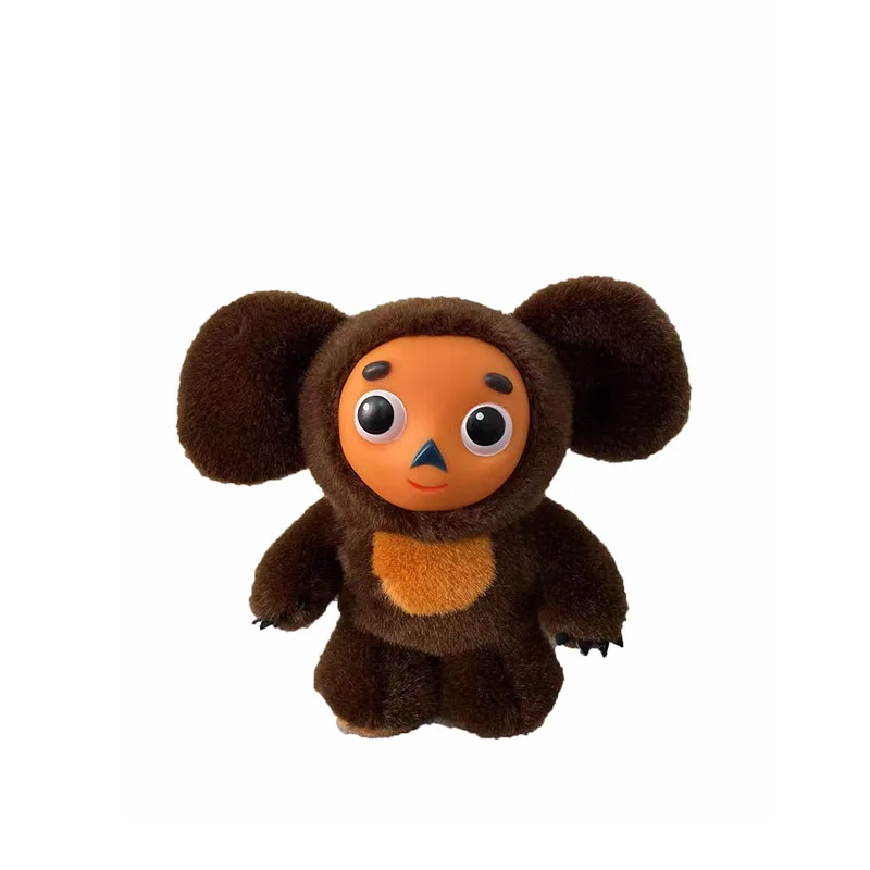 Factory Price Russian Anime Stuffed Cheburashka and Crocodile Gena Bear Music Talking Plush Toy for Party Packed in Bags