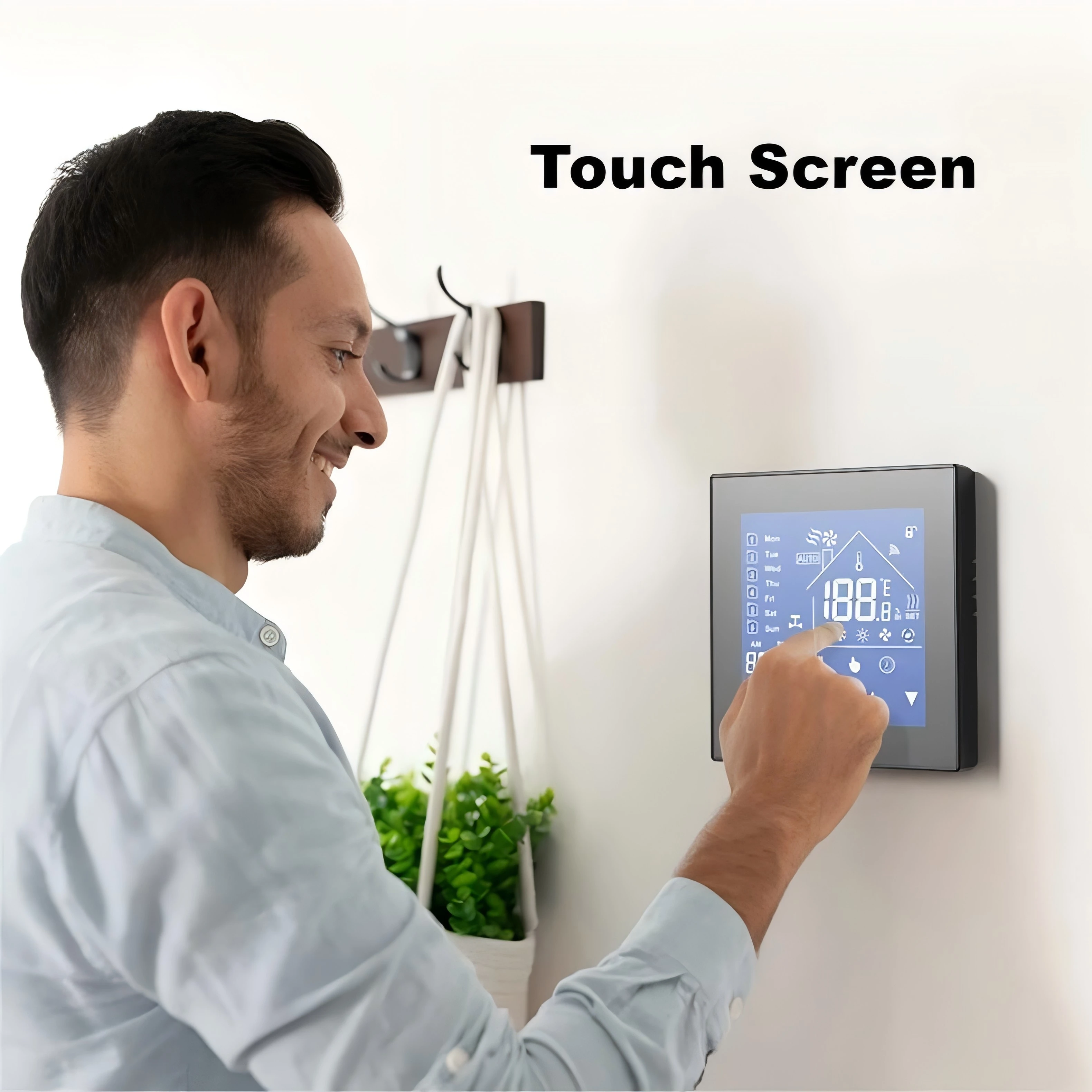 95V~240V AC LCD Digital Touch Screen Smart Home Thermostat HVAC