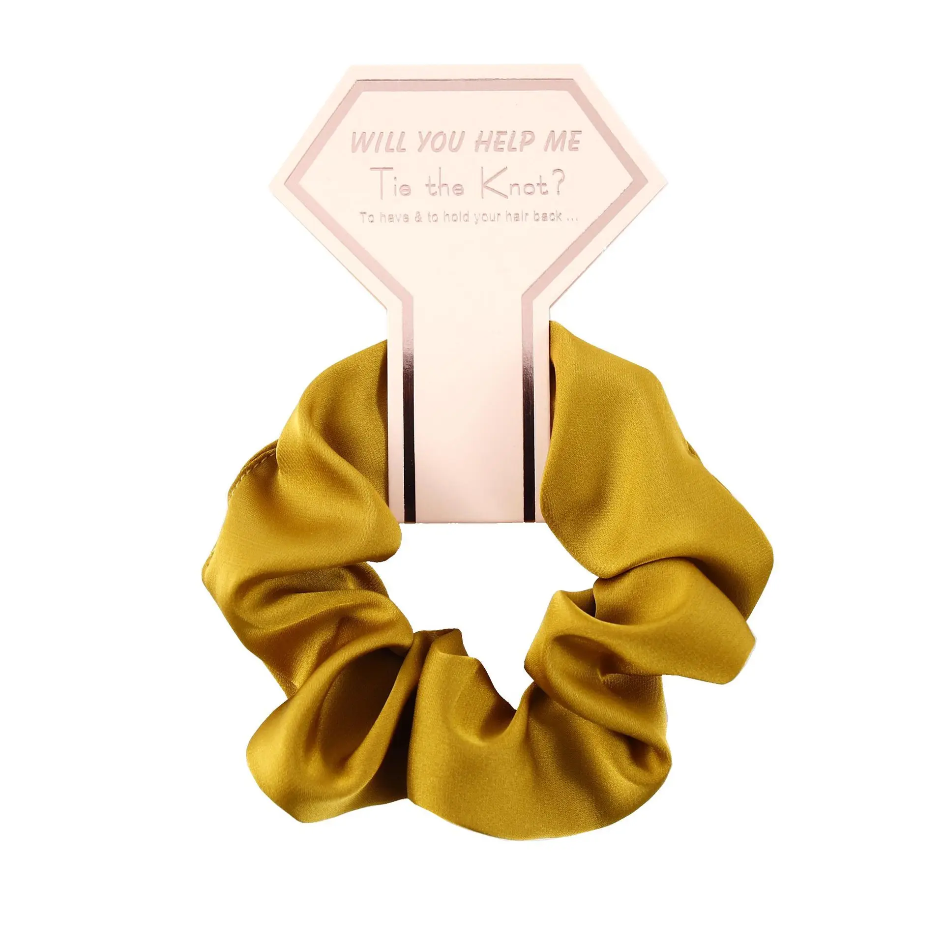 Crystal Satin Scrunchies Elastic Hair Bands Hairbands Wedding Party