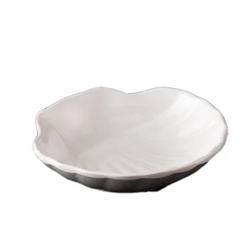 Unbreakable Restaurant dinnerware Food Grade dessert serving melamine shell dish