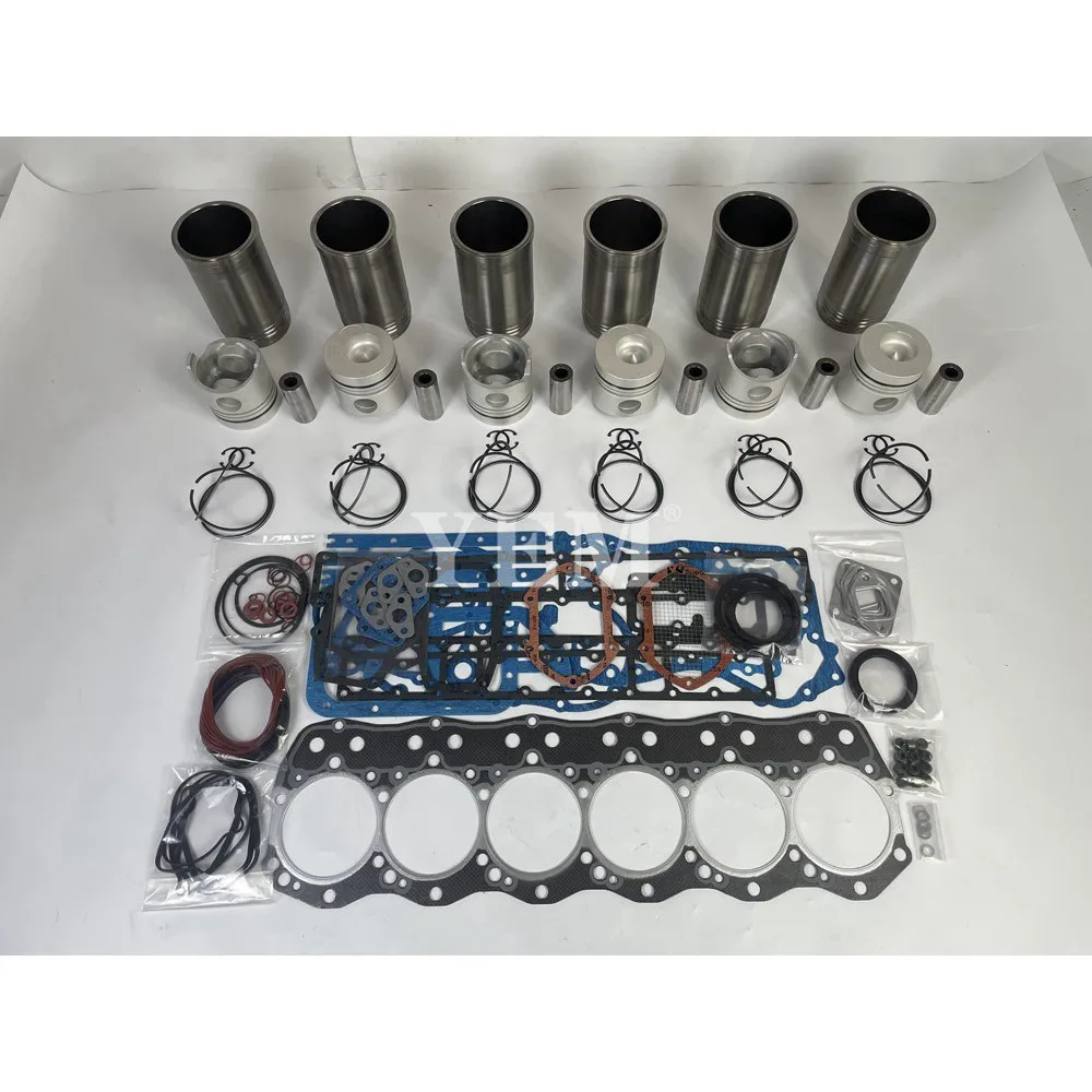 6D15 OVERHAUL KIT WITH GASKET SET FIT for MITSUBISHI ENGINE REBUILD KIT 3