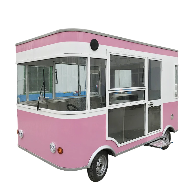 TUNE Electric Ice Cream Food Car Taco Truck Hot Dog Food Cart with Solar Panel