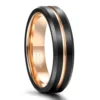 rose gold+black-8mm