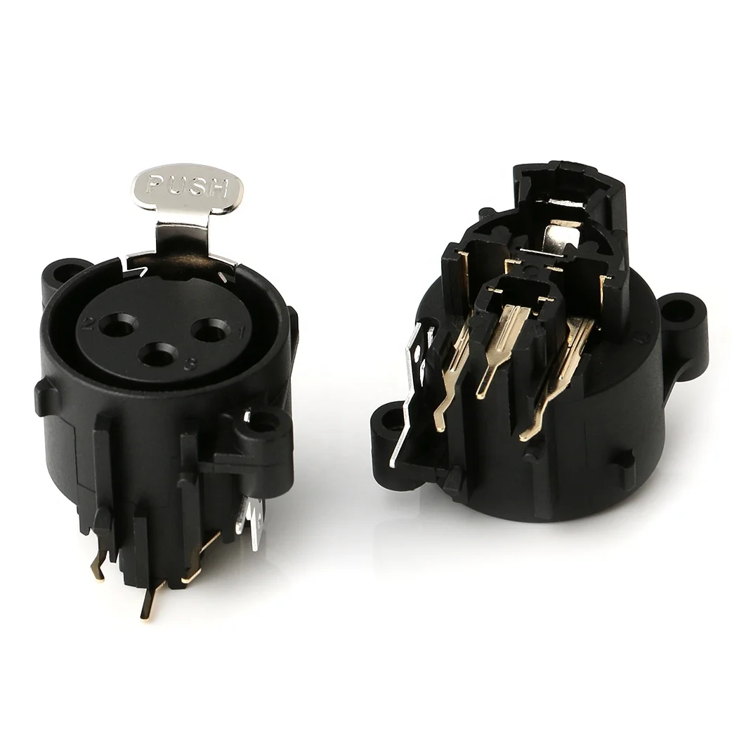 DIY Micrófono XLR 3 Pines Conector Hembra Cable Conector De Soldadura Adaptador De Micrófono