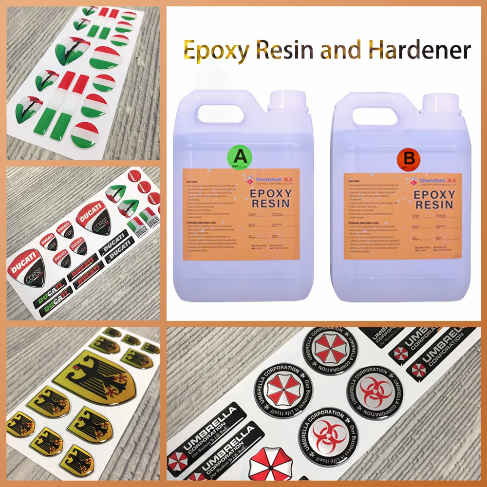 Soft Waterproof Epoxy Resin Clear Flexible Resin For Doming Logo