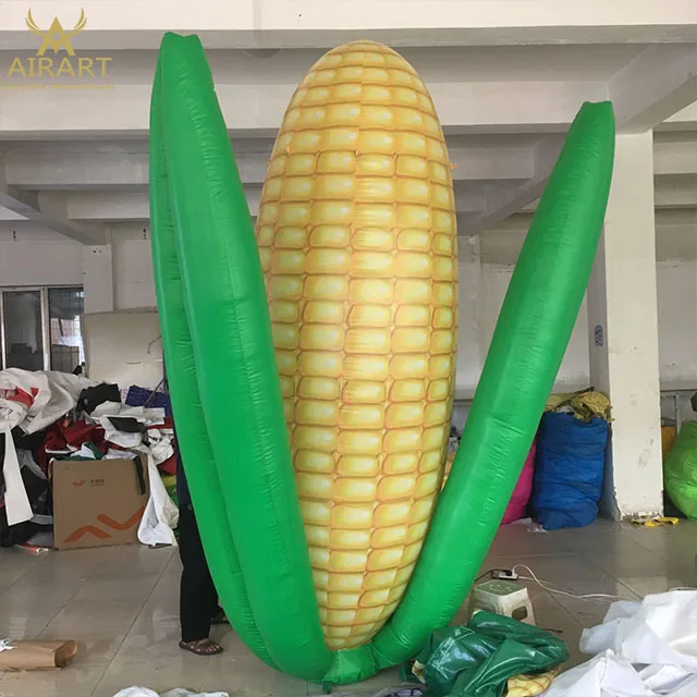Custom Adult Size Inflatable Corn Mascot Costume for Agricultural Party Supplies