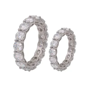 Jewelry Fashion Design Moissanite Rings Silver Wedding Engagement Classic Fine Women's Ring